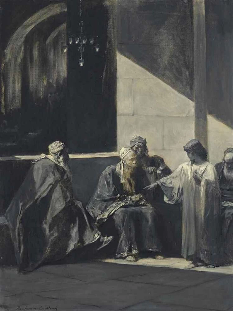 Jean - Joseph Benjamin, Constant, Cristo insegna nel tempio